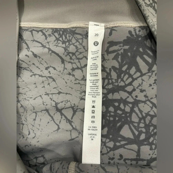 Lululemon Wunder Train HR Tight 25” Dye Size 20 - Picture 10 of 14